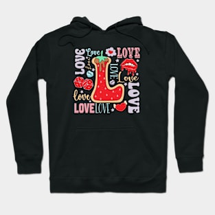 Letter Alphabet Love Happy Valentines Day Hoodie